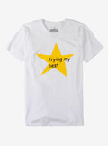 Gold Star Trying My Best T Shirt