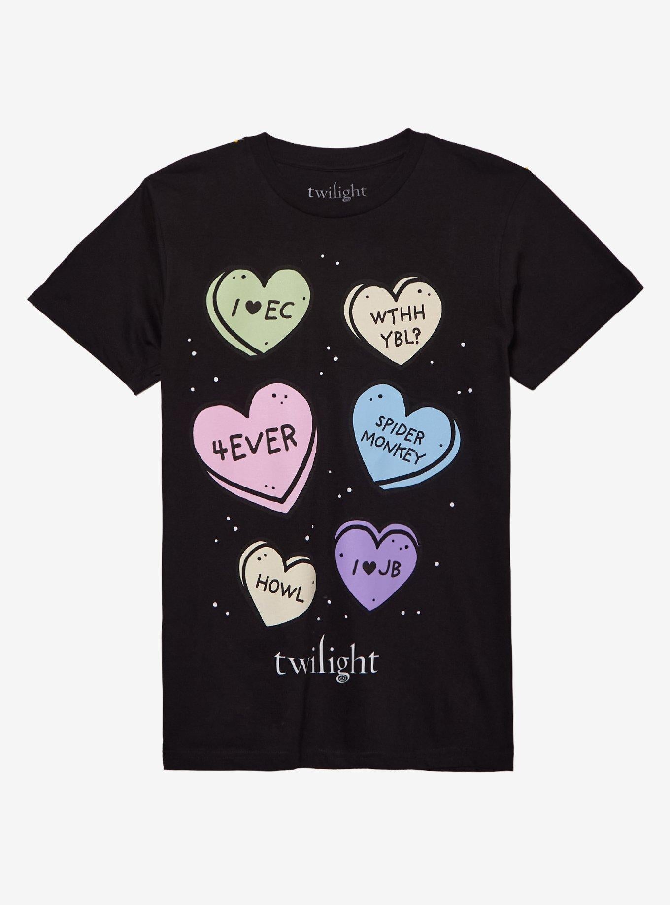 The Twilight Saga Candy Hearts T Shirt