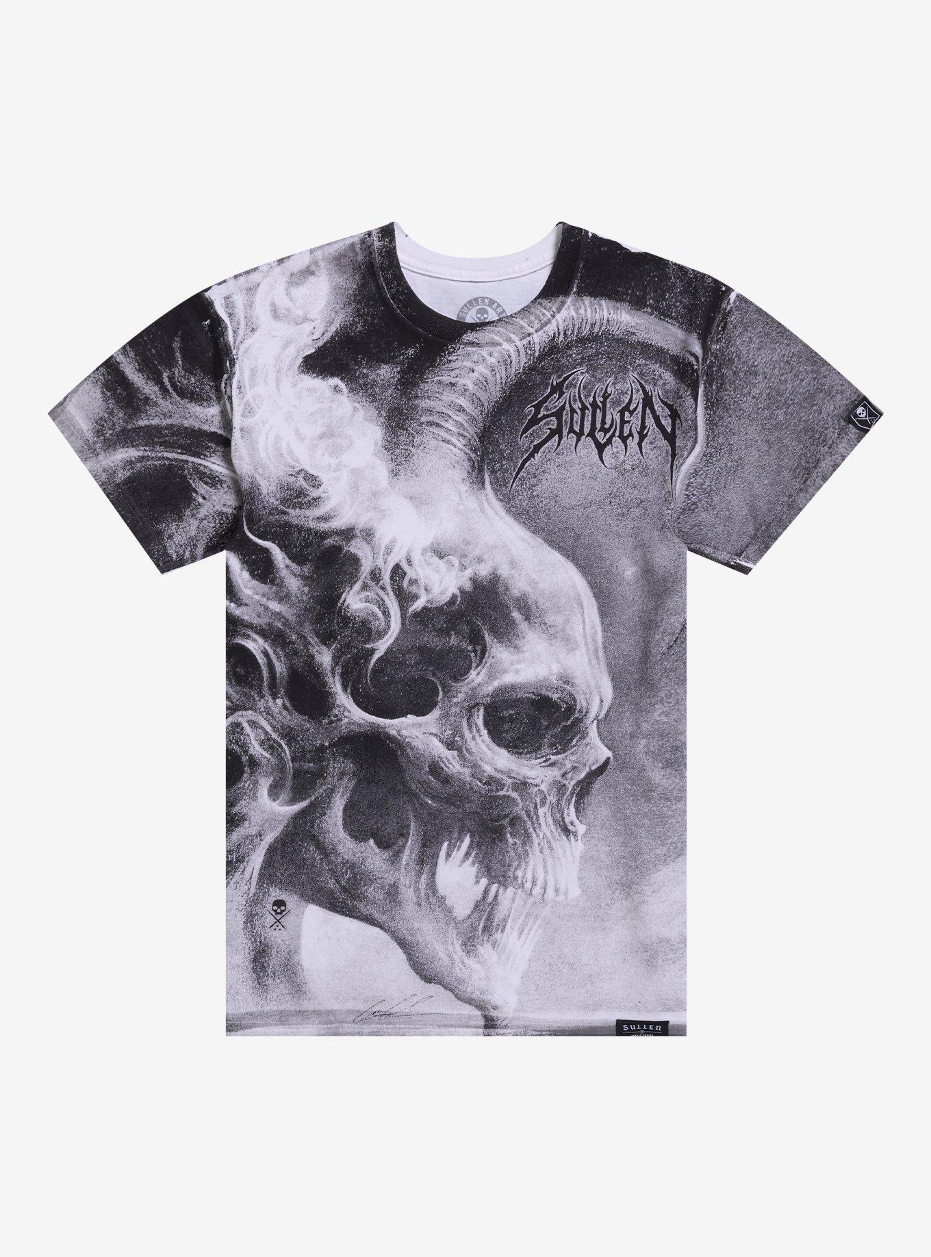 Sullen Art Collective Horned Demon Skull T Shirt