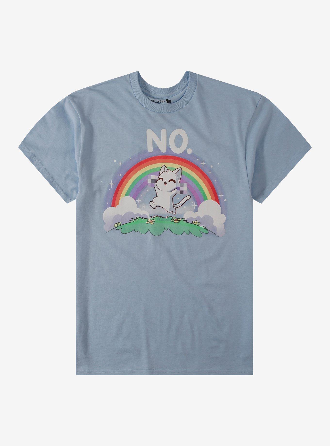 Rainbow Cat No T Shirt By Tee Turtle