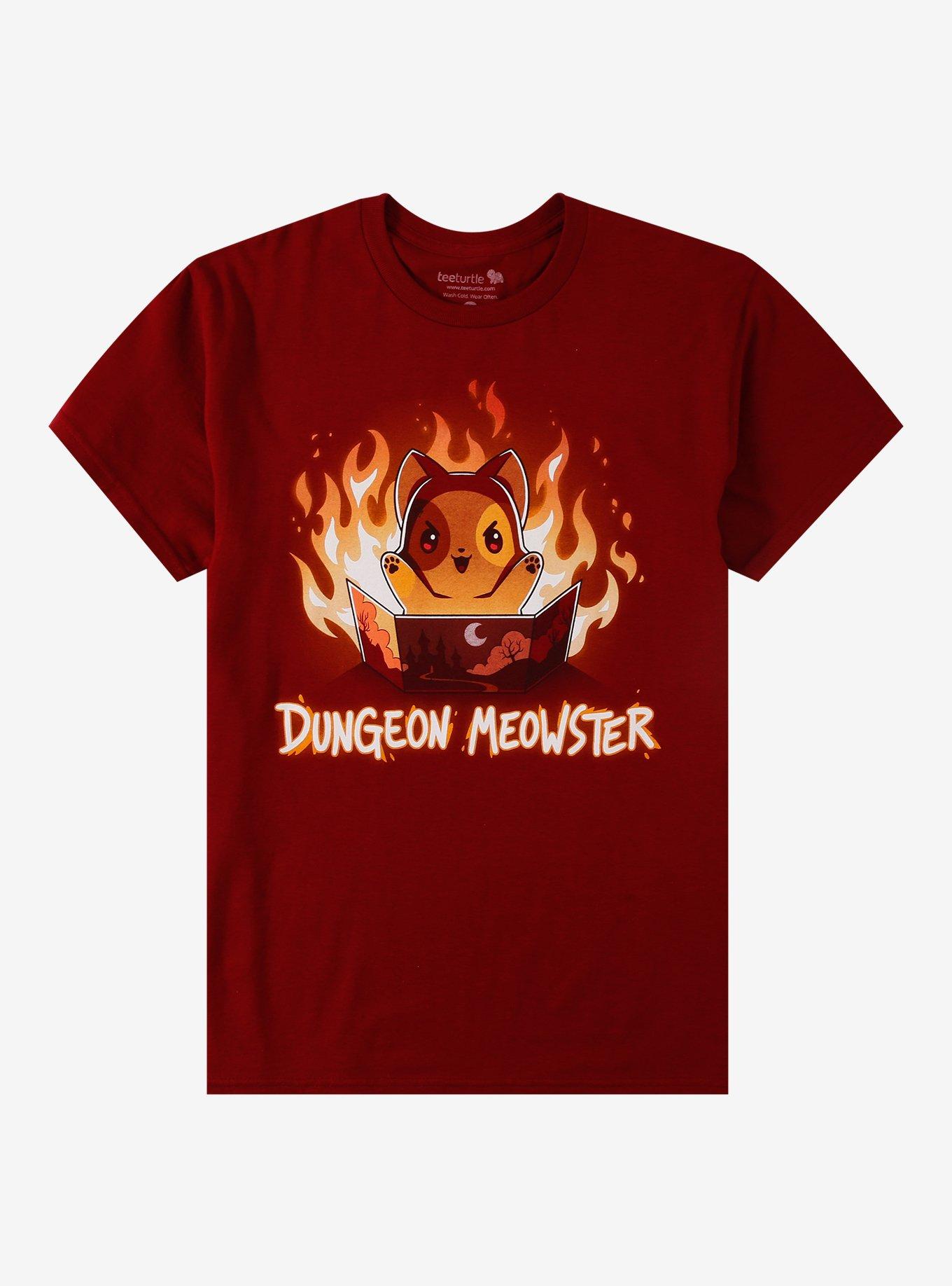 Dungeon Meowster T Shirt By Tee Turtle