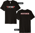 Top Gun Front Back Maverick Logo Action Movie Premium