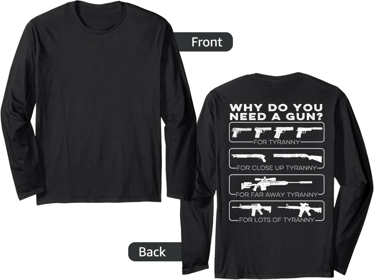 Why Do You Need A Gun Tyranny Long Sleeve