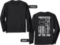 Protected By 2Nd Amendment We People Pro Gun Back Long Sleeve