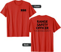 Camp Eagle Rock Range Safety Officer T Shirt Red X Small Classic