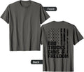 Bbq Trucks Guns Freedom Funny Pro Gun Truck Driver Back