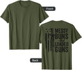 Messy Buns Loaded Guns Funny Womens Camo Gun On Back
