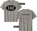 7 62 Sks Ak47 Rifle Ammo Gun Bullet Size Dbl Sided Shirt
