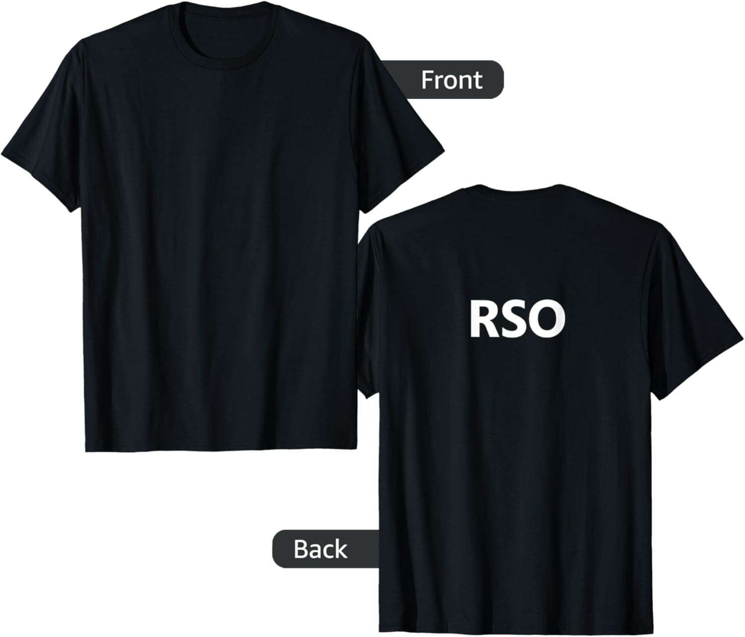 Range Safety Officer Rso Gun Job Employee Back Print