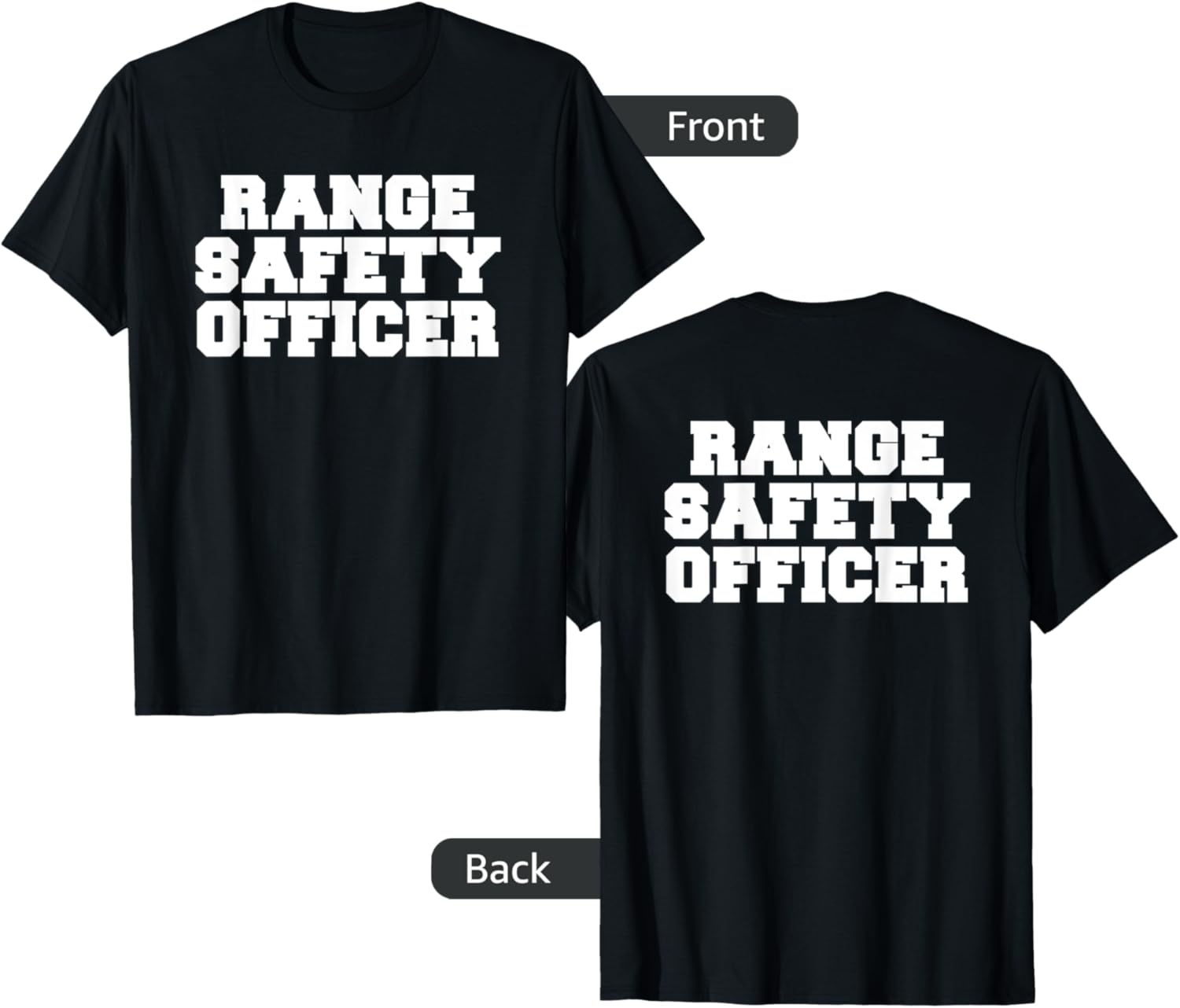 Range Safety Officer T Shirt Gun Range Staff Or Hobbyist