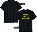 Range Safety Officer Rso Gun Firearms Back Printed Only