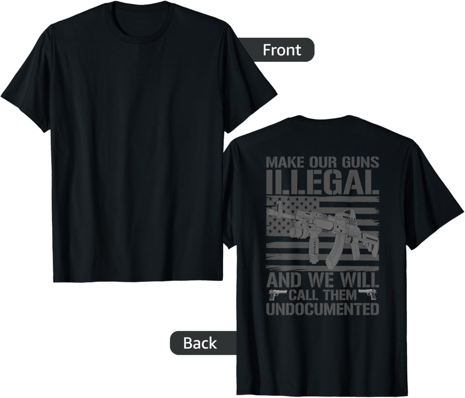 Funny Gun Owner 2Nd Amendment Humor Saying On Back