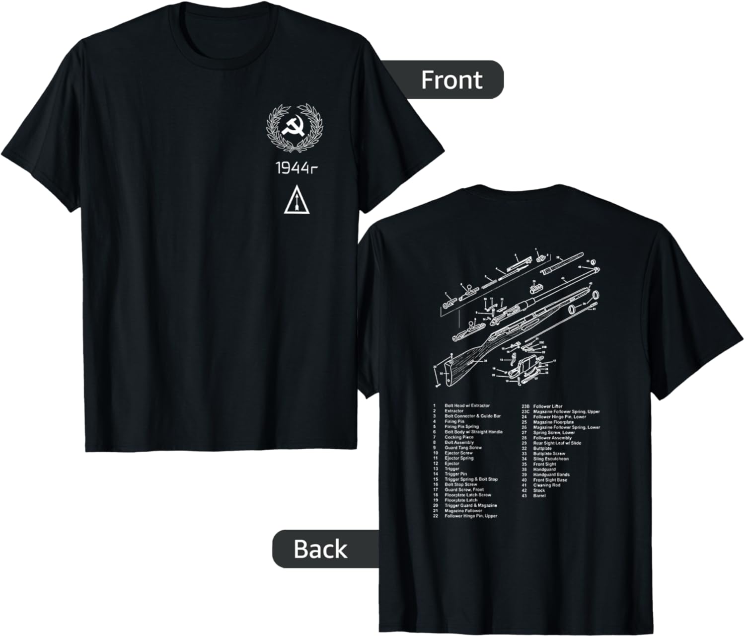 Mosin Nagant Izhevsk Breakdown Shirt Tee T Shirt