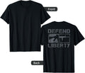 Defend Liberty 2Nd Amendment Ar15 Rifle Pro Gun On Back