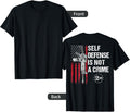Self Defense Is Not A Crime Gun Rights Ar 15 American Flag