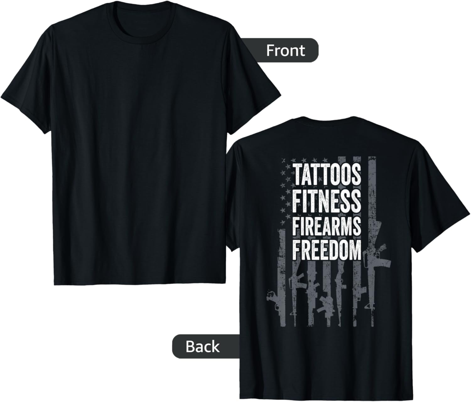 Tattoos Fitness Firearms Freedom Gym Tats Guns On Back