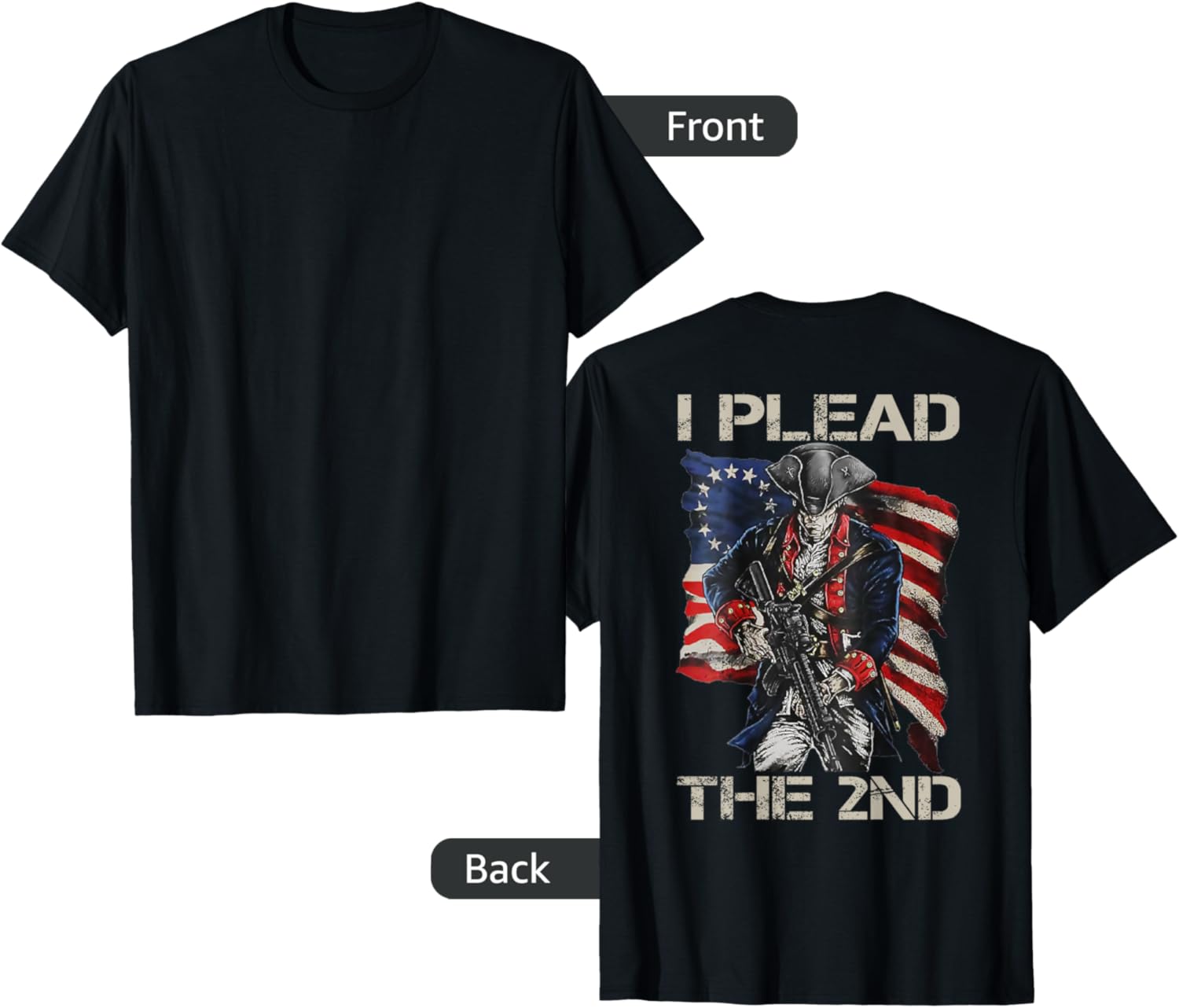 I Plead 2Nd Amendment Soldier Usa Pro Gun Rights Back