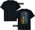 Rainbow Pro Gun American Flag Lgbt Gay Pride Ar15 On Back Women