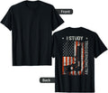 I Study Triggernometry Gun American Flag On Back Men