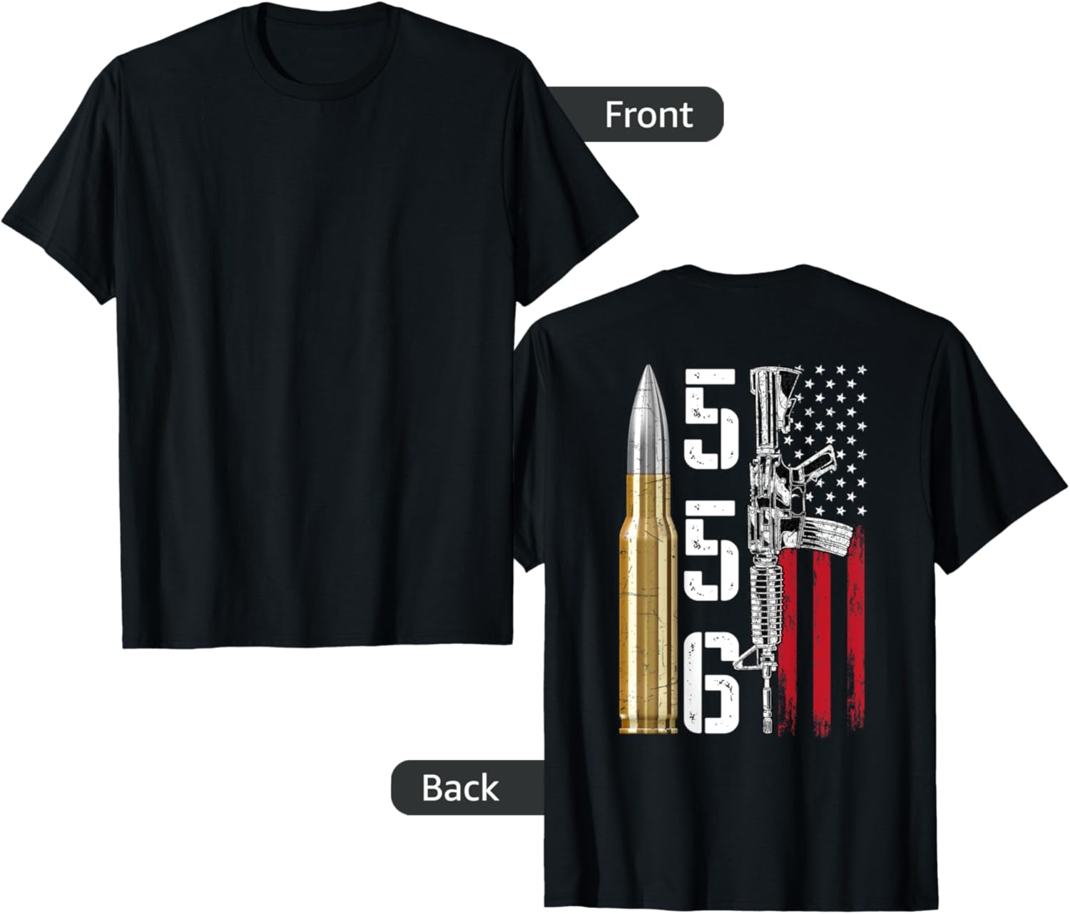Ar 15 American Flag Ar15 Rifle Sling Gun Owner Back Women Men