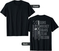 Guns Whiskey Cigars Steak Freedom Drinking Bbq On Back