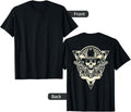Skull Motorcycle Shirt Biker Cowboy Hat Outlaw Guns