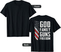 God Family Guns Freedom Usa Pro Gun Christian On Back