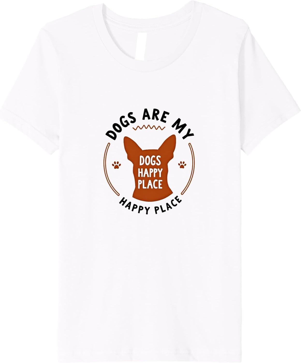 Dogs are My Happy Place Pet Lover Quote Premium