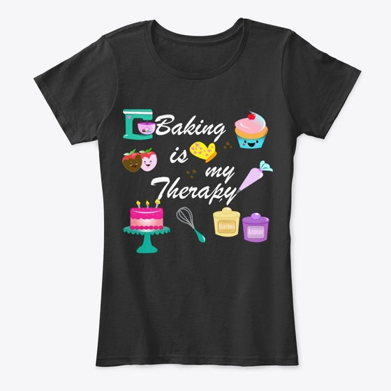 Baking Is My Therapy - White Letters