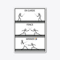 En Garde Fence Winner Dark | Premium Unisex T-Shirt, Trending Graphic Tee