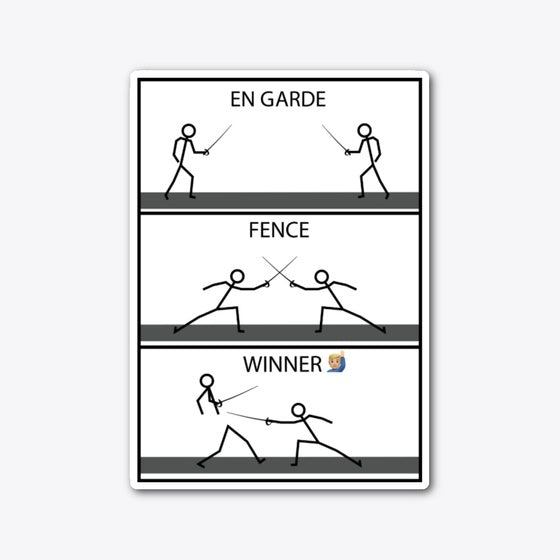 En Garde Fence Winner Dark | Premium Unisex T-Shirt, Trending Graphic Tee