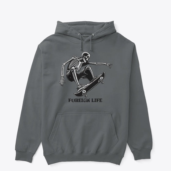 Foreign Life Skelton Skater | Anime Graphic T-Shirt for Men Women