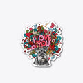 I Love You Schnauzer Sticker | Premium Unisex T-Shirt, Trending Graphic Tee