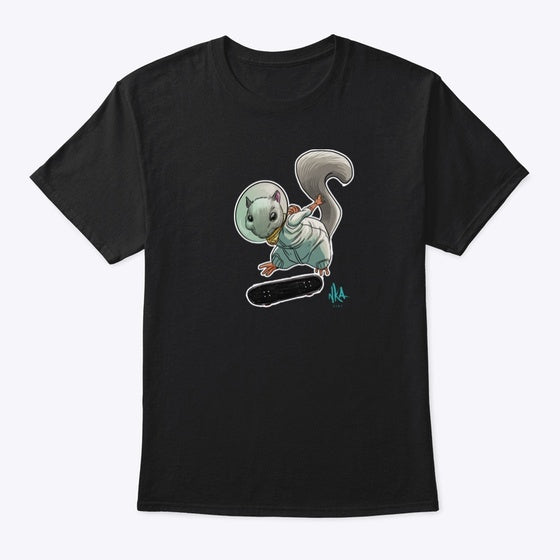 Skateboarding Space Squirrel