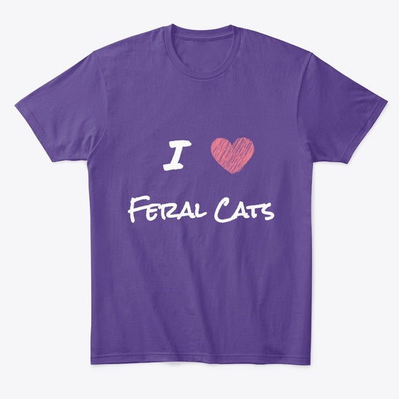 I Heart Feral Cats | Premium Unisex T-Shirt, Trending Graphic Tee