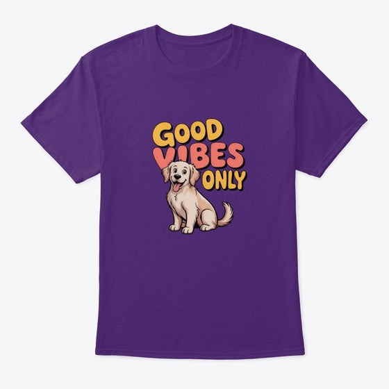 Good Vibes Only Puppy | Premium Unisex T-Shirt, Trending Graphic Tee
