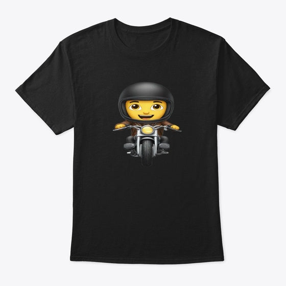 Emoji Motorcycle | Premium Unisex T-Shirt, Trending Graphic Tee