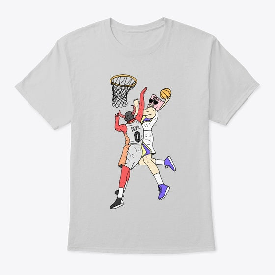 dunking on devils | Premium Unisex T-Shirt, Trending Graphic Tee