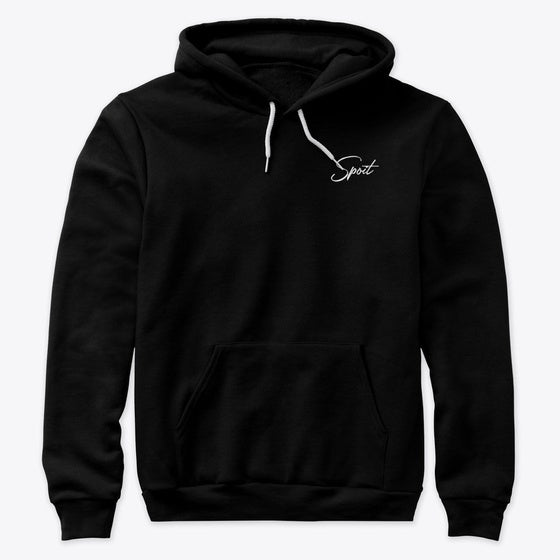 Spoit - Black Signature Hoodie | Premium Unisex T-Shirt, Trending Graphic Tee
