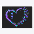 Purple Heart Bling Shiny