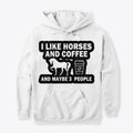 I LIKE HORSES AND COFFEE | Premium Unisex T-Shirt, Trending Graphic Tee