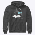 Dark Hoodie Sips Water Male