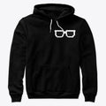 White Glasses Premium Hoodie