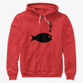 Premium Hoodie wblack Fishing Sign