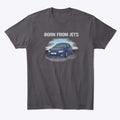 Saab 9-3 - BORN FROM JETS Light Text | Premium Unisex T-Shirt, Trending Graphic Tee