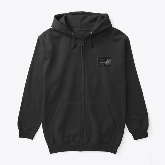 Snarky zippered hoodie | Anime Graphic T-Shirt for Men Women