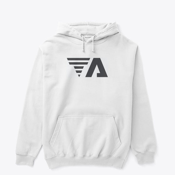 TA LOGO HOODIE-WHITE | Premium Unisex T-Shirt, Trending Graphic Tee