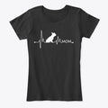 frenchie heartbeat mom | Premium Unisex T-Shirt, Trending Graphic Tee