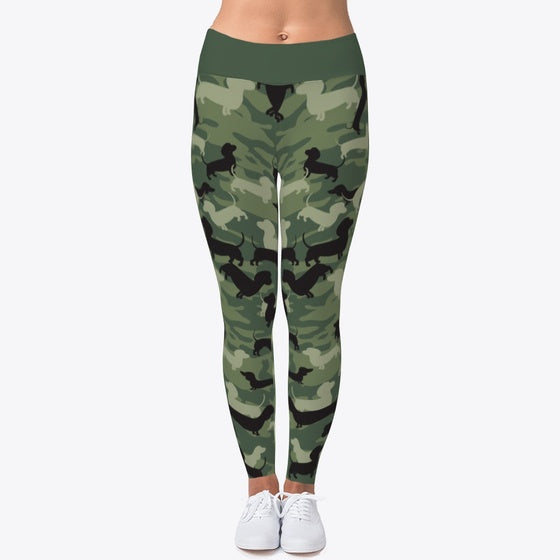 Dachshund Lover Gift Camo Pattern | Premium Unisex T-Shirt, Trending Graphic Tee