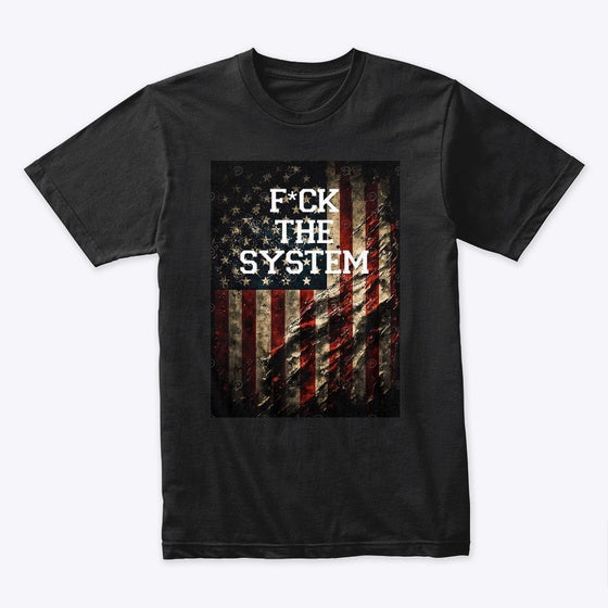 F CK THE SYSTEM | Anime Graphic T-Shirt for Men Women